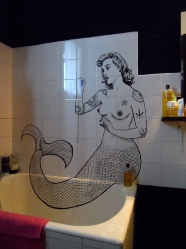 Sirène salle de bain