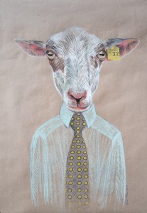 Mouton à cravate