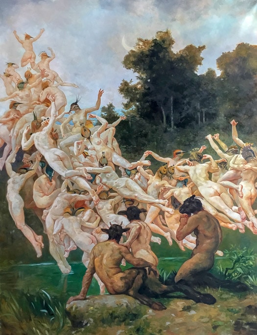 Les Oréades Huile sur toile 200x160 cm 2019 par Laure Boin